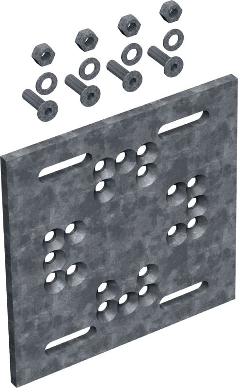 MT-P-G OC alátétlap Moduláris lemez moduláris szerkezetek szerkezeti acélra rögzítésére direktrögzítés szükségessége nélkül