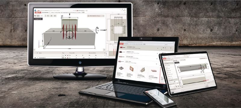 PROFIS Engineering Suite szerkezeti tervező szoftver Szerkezeti tervezésű dűbeltervező szoftver kódok és jóváhagyásokkal, komponens alapú, véges elem módszer számításokkal, valamint sokféle rögzítési módszerrel Alkalmazások 1