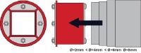 CFS-T AS adapter Adapter a CFS-T RR és CFS-T RRS réstömítések külső átmérőjének beállításához Alkalmazások 1